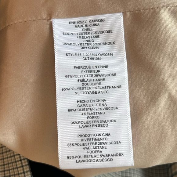 Joie Paiton Check Button Front Long Coat - Picture 8 of 8